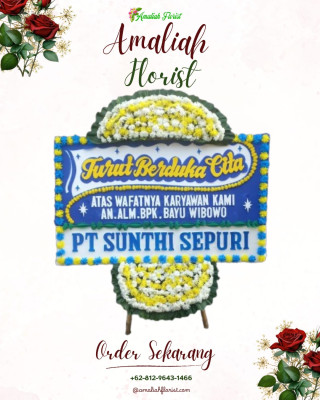 Papan Bunga Duka di Itlay Hisage
