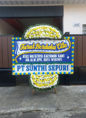 Papan Bunga Duka di Itlay Hisage